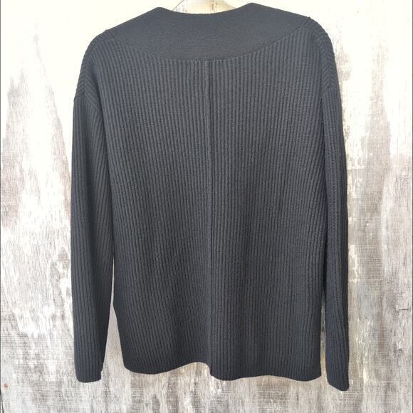 Banana Republic Italian Wool Cashmere Blend V Neck Tunic Sweater Women's Small - Picture 5 of 8
